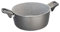 Pedrini Pentola Casseruola 20 cm Grigio Antiaderente 700 grammi con Due Manici e Coperchio