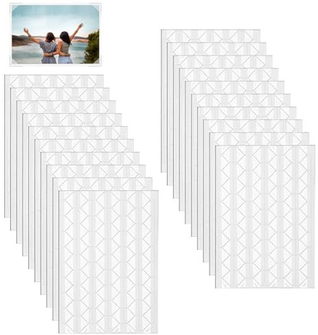 2040PCS Photo Corners Clear Self Adhesive, Photo Corners for Scrap Book, Photo Corner Stickers, for Pictures Albums Scrapbook DIY Craft Picture Edge Stickers,Clear