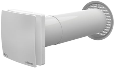 ELICENT | Rec Duo 100 Mhy, Ø 100 mm, unité de ventilation VMC décentralisée, double flux avec récupération de chaleur, minuterie et humidificateur réglables, fabriqué en Italie