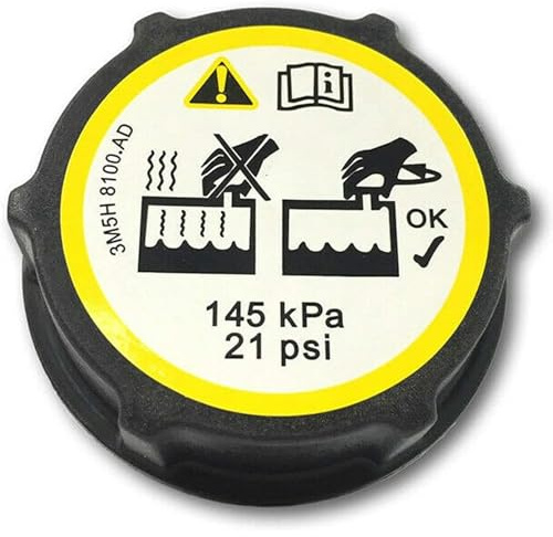GIONAR Bouchon de liquide de refroidissement de rechange pour Ford Focus/Fiesta/Focus C-Max/Focus Mk2 & Mk3/Ford Transit 3M5H-8100-AD 3M5H8100AD DG938101AA 1224233 1301104 5193938, bouchon de liquide