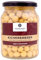 Hohenloher Bauerngenossenschaft Kichererbsen hell (im Glas) 370 ml - Perfekt gegarte, fertige Kichererbsen für cremige Hummus Dips und Eintöpfe - Nussig-buttriges Aroma