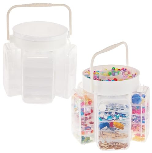 Baker Ross FN262 Craft Caddy - Pack of 1, Portable Arts and Crafts Storage Container for Art Materials
