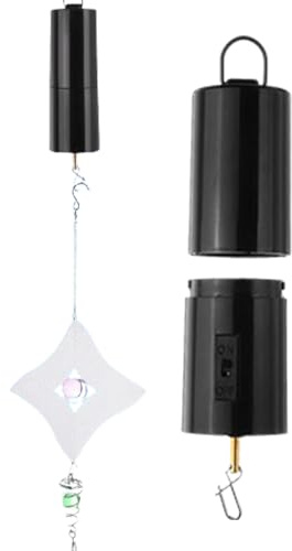 Esncddym Batteriebetriebener Spinnermotor, Windspinnermotor, Hängender Anzeigemotor, Langsam rotierender Motor, multifunktional für Windspiel, Garten, Terrasse