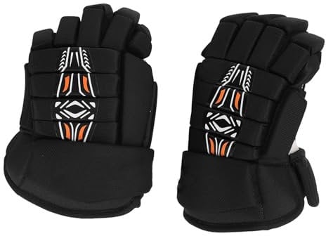 Asixxsix Eishockey-Handschuhe, Kinder-Jugend-Street-Hockey-Handschuhe, Leichte Schutzausrüstung für Hockeyspieler für Jugendliche, Junioren und Senioren, Eisroller-Hockey-Handschuhe (11