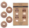 Weihnachtskugeln Glas 10cm 6 Stück - matt & glänzend - Große Christbaumkugeln Weihnachtsbaumkugeln für Weihnachten - Christbaumschmuck & Weihnachtsbaumschmuck Beige - Golden Sesame