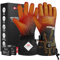 ANTARCTICA GEAR Beheizte Handschuhe für Herren Damen, Winter Ski Handschuhe mit 3200mAh Akku, Wiederaufladbare Heizung Warme Handschuhe für Motorrad für Wandern Camping Jagd (M)