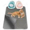 LINUMA® Katzenklo XXL Matte 90x76cm Grau, Katzenklo Matte, Katzenstreu Matte, Katzenmatte Katzenklo, Matte Katzenklo Unterleger, Katzenstreumatte, Matte Katzenklo, Decken & Möbel für Katzen