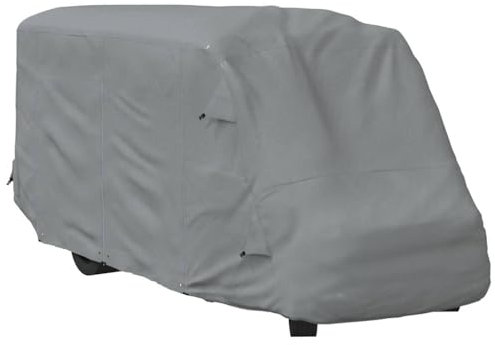 vidaXL Schutzhülle für Wohnmobil Grau 610x235x275 cm Vliesstoff, Hülle Wohnmobil