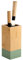 KESPER | Messerblock, Material: Bambus, Kunststoff, Maße: 10 x 10 cm, H: 23 cm, Farbe: Braun, Grün | 58031