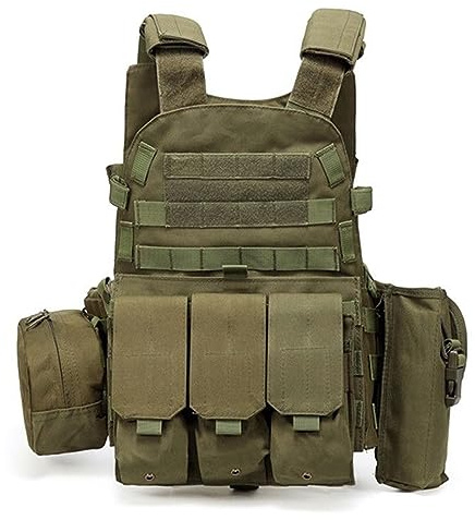 Quick Release Tactical Vest Airsoft Combat Molle Plate Carrier Vest