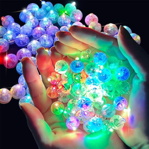Afenau 150 Stück Ballonlichter Mini, Bunt Mini LED Licht, Runde LED Luftballons Leuchtend, LED Ballonlichter, Luftballon Lichter LED, LED Ballons für Geburtstag Hochzeit Girlande Weihnachten