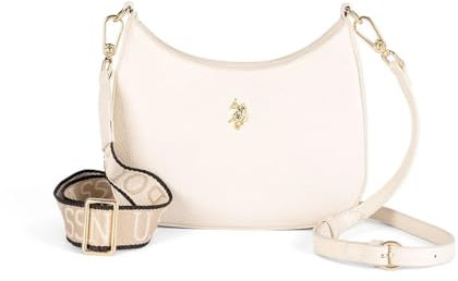 U.S. POLO ASSN. Mansion Small Hobo Bag S Cream White