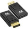Vemfay Lot de 2 Adaptateur DisplayPort vers HDMI, 4K Convertisseur DP Mâle vers HDMI Femelle, Résolution 1080P Adaptateur Display Port to Hdmi, Compatible avec Pc De Bureau HDTV Moniteur Projecteur