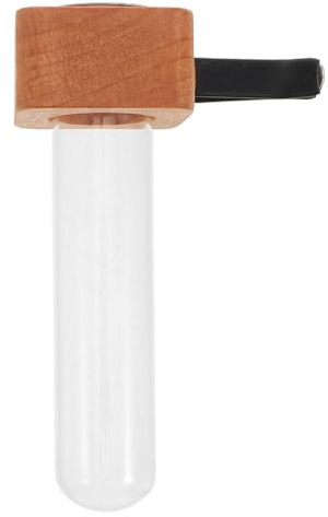 VANZACK Blumenvase FüR Auto LüFtung Holzclip Khaki 10X6.5X3.5Cm Mini Vase Auto Dekoration Wasserpflanzen Halter FüR Mittelkonsole