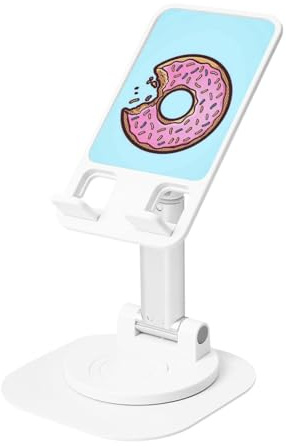 JEJEA Donut Print Rotating Cell Stand,Cell Phone Stand For Desk,Adjustable Phone Holder, For All Phones
