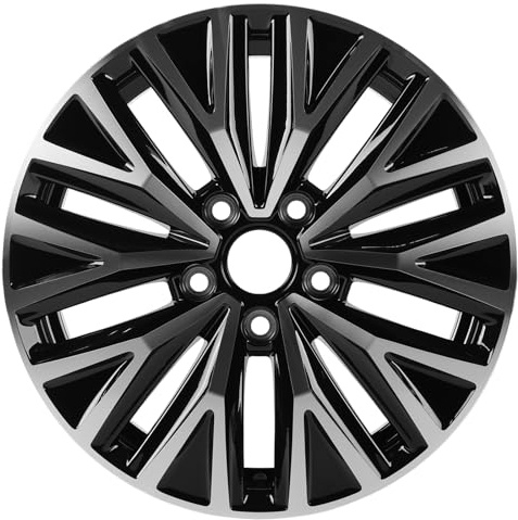 HOLUEKU New 16x6.5 16 Inch Aluminum Alloy Wheel Rim Fits for VOLKSWAGEN JETTA 2019 2020 2021 Machined Black, 5GM601025E Direct Fit OE Stock Specs