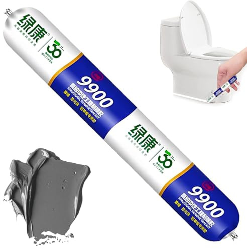 9900 Sealant Waterproof, 9900 Silikon-Dichtungsmasse, Transparenter Wasserdichter Beschichtungsmittel, Hitzebeständige Dichtungsmasse, Allzweck Silikondichtstoff für Küche Bad (750g–Grau, 1)