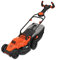 BLACK+DECKER RASAERBA 1400 W, LARGHEZZA TAGLIO 34 CM, 6 ALT. TAGLIO 20-70 MM, E-DRIVE, CAPACITA' CESTO 40 L, INNOVATIVA IMPUGNATURA EASY STEER PER LA MASSIMA MANOVRABILITA' BEMW461ES-QS