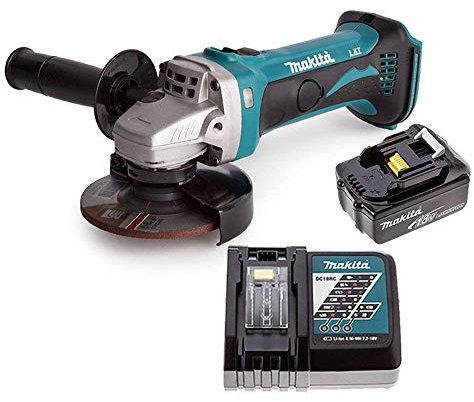 Makita DGA452Z 18v 115mm LXT Angle Grinder with 1 x 5.0Ah Battery & Charger