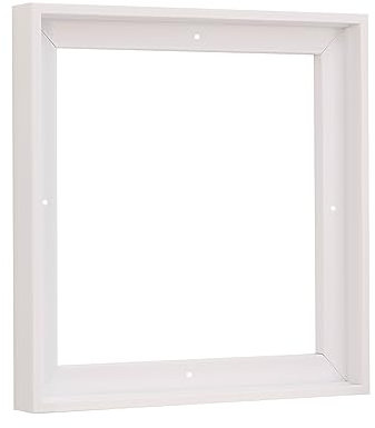 PIXY CANVAS Floater Frame 8x8 for 3/4 (0.75) inch Deep Canvas Paintings/Canvas Prints/Wood Canvas Panels/Wall Art/Wall Decor/Home Decor/Artwork (White, 8 x 8 inch, Square)