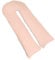 Lancashire Bedding Big C U Maternity Pregnancy Pillow Case – 150 x 35 cm Pillowcase with Zip Fastening – Peach Cover for Nursing Mothers, Soft and Comfortable Cover
