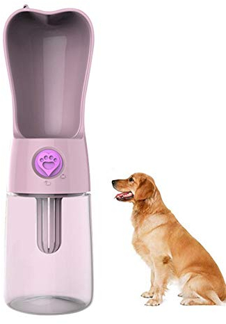 Gourde pour Chien Voyage Bouteille d Eau pour Chien Chiens Bouteille d'eau Distributeur Voyage Bouteille d'eau pour Chiens Pet Voyage Bouteille d'eau Pink