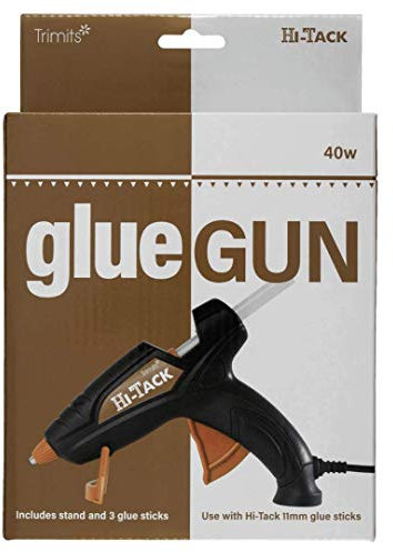 HI-TACK Hot Glue Melt Gun, Fine Tip, Rapid Heat, High Temperature, DIY, Art, Craft, Repairs, Cards - 40W