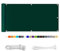 Balkon Sichtschutz, Balkonabdeckung 220 g/m² Innen Balkonverkleidung UV-Schutz (210Größen&21Farben) Ohne Bohren mit Ösen Kabelbinder und Kordel für Balkongeländer Terrasse,95X1000CM Dunkelgrün