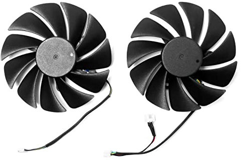 XHSESA Replacement PLA09215B12H Graphics Card Cooling Fan Video Card Cooler Fan for Lenovo/Dell RTX 3060 3070 3080 3090 Repair Part (Left + Right)