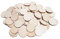 CUWELT 240 Stück 3cm Runde Holzscheiben zum Basteln, 30mm Holzscheiben Log Scheiben, Unvollendete Verzierungen Holz Log Scheiben Rund für Hochzeit Dekoration DIY Handwerk Handarbeit Holz Etiketten