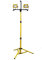 Faithfull FPPSLT70VL 70W LED Twin Head Site Light with Tripod Low Voltage 110V - 7200 Lm 2.5M Cable, Yellow/Black