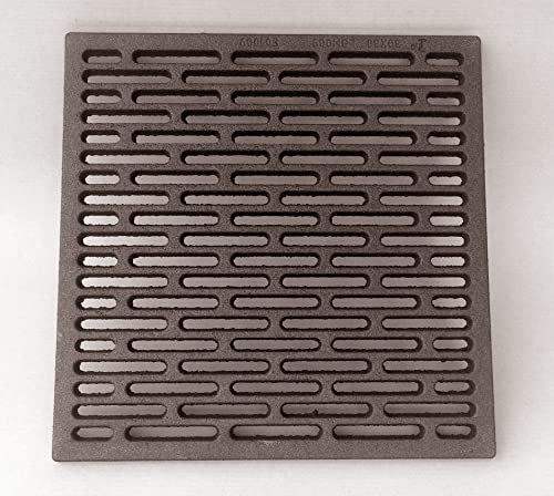 LB Metalmeccanica Griglia in ghisa camino misura 30x30 cm - Fondello, Grata, Griglia Areazione, Caduta, Cenere Carbone, e Pellet LB-GC300300