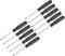 sourcing map Mini Slotted Screwdriver, 2.5mm Flat Head with Black Handle for Small Appliances, 10 Pcs
