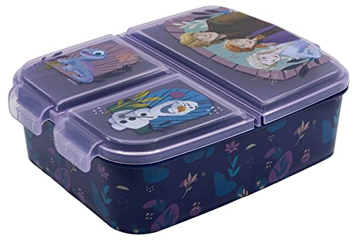 Fiambrera infantil múltiple con 3 compartimentos de Frozen