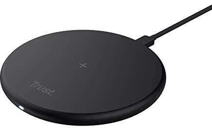 Trust Viro Kabelloses Ladegerät 15W, Wireless Charger für iPhone 13/14 Pro Max, Samsung Galaxy S22/S21, Xiaomi, Huawei, Airpods, Qi Ladestation mit USB-C-Ladekabel, 85% Recycelten Materialien