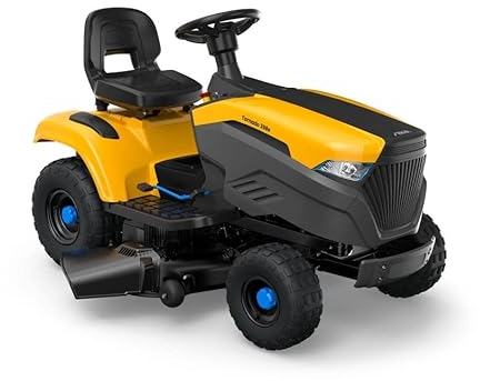 STIGA Tornado 398e Elektro-Gartentraktor 98 cm - 48V 30Ah ePower Batterie - Seitenauswurf & Mulchen - digitales Armaturenbrett - inklusive Anhängerkupplung