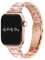 My Pretty Strap Diva Band Compatible with Apple WATCH SE Series 9 8 7 6 5 4 3 2 1, 42MM / 44MM / 45MM / 49MM, Stainless Steel Metal Rose Gold for Women