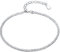 IUDWCG 1 Pcs Elegantes Full Star Sparkling Silber Armband, Sterling Silber einstellbar Armreif Sparkling Freundschaft Armreif Geschenk Damen Frauen Frau Schmuck