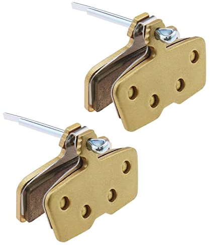eMagTech 2 Paar gesinterte Bremsbeläge, kompatibel mit Avid Code R, Metall-Ersatz-Bremsbelägen, Scheibenbremsen, Reparaturset für Mountainbike, 40 x 26 mm, Gold