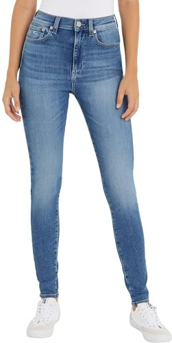Tommy Jeans Damen Jeans Hose Sylvia Skinny Fit, Blau (Denim Medium), 31W/30L