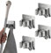 4 Piezas Colgador Escobas y Fregonas Adhesivo de Acero Inoxidable,Soporte Escobas Pared，Sujeta Escobas Pared,Gancho Escoba Colgar Fregona,Colgador de Escobas, Cuelga Escobas Pared para Baño, Jardín