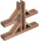Happyyami 2Pcs Support De Clôture De Jardin Piquets Base Pieds De Panneau Porte Diviseur De Pièce Pieds De Support Support De Treillis De Jardin Écran En Bois