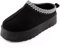 Toocool Sabot Scamosciati Donna Pelliccia Interna Flatform Zeppa Caldi H-3 [40,Nero]