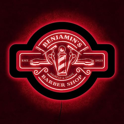 Benutzerdefiniertes Barber Shop Neon Schild, Barber LED Schild, Barber Neon Schild, Personalisiertes Barber Lichtschild, Barbershop Schild, Neon Schild Für Unternehmen
