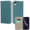 ELTEKER iPhone XR Mobile Phone Case - Genuine Leather Flip Case with Card Slot, Stand Function - Light Blue