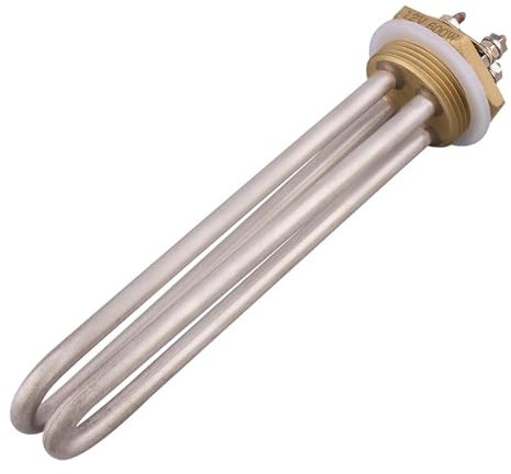 1.25'' DC Heating Element 12V DN32 Brass Flange Heater With U Type 300w 600w (Color : 300w, Size : 12V)