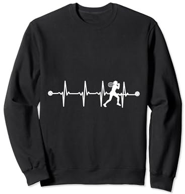 Tennisspieler Heartbeat EKG Pulse Sweatshirt