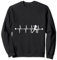 Tennisspieler Heartbeat EKG Pulse Sweatshirt