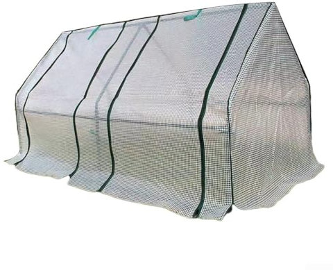 Mini serra per piccole piante, in plastica trasparente, in PVC, per interni ed esterni, tenda da giardino, copertura protettiva 180 x 90 x 90 cm