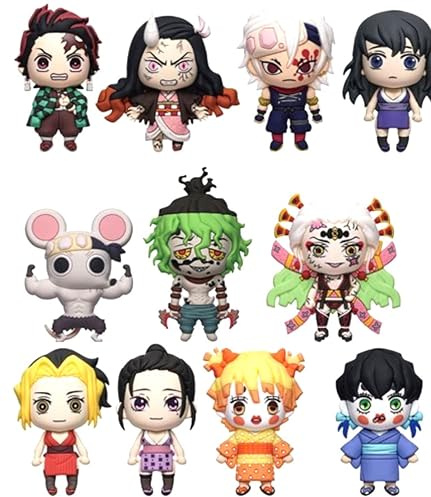 Monogram Demon Slayer Kimetsu No Yaiba 3D Foam Figural Bag Clip | ONE Random Character per Blind Bag